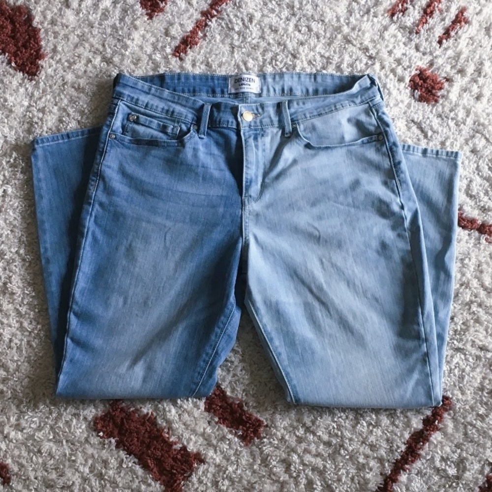 Levi's Denizen 2 Tone Mid-Rise Jeans Size …